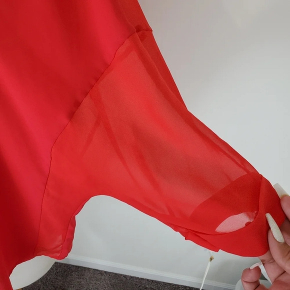 EVERLY SHEER POP OVER BLOUSE - Picture 3 of 9